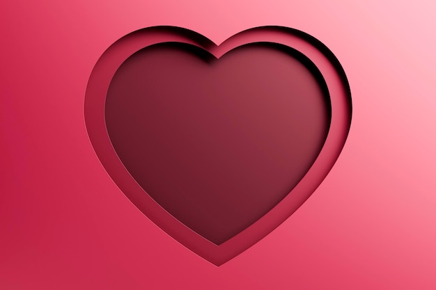 Varias formas de corazón para transmitir el amor con su corazón para un feliz Día de San Valentín 3d renderización