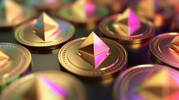 varias monedas de oro con una que dice quot diamante quot en la parte superior
