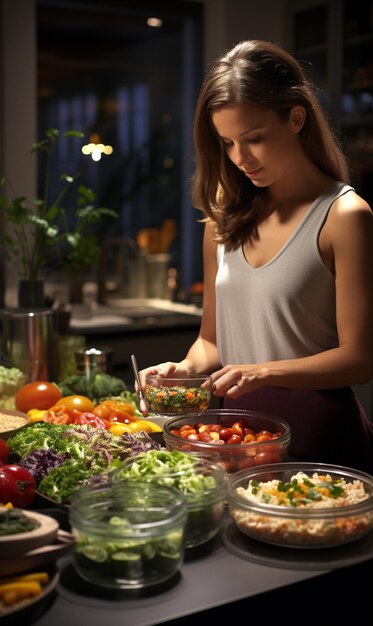 Una variedad de alimentos saludables para una alimentación limpia UHD Wallpaper