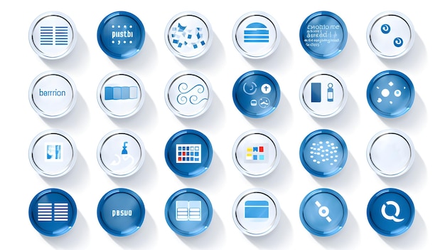 Variedad de diseño y conceptos de logotipo de base de datos DB moderna Símbolo de almacenamiento de datos de alta tecnología y elegante