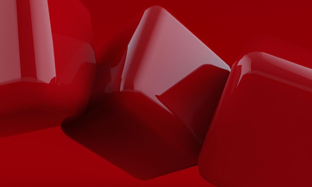 variedad de elementos de diseño abstractos renderizados en 3D