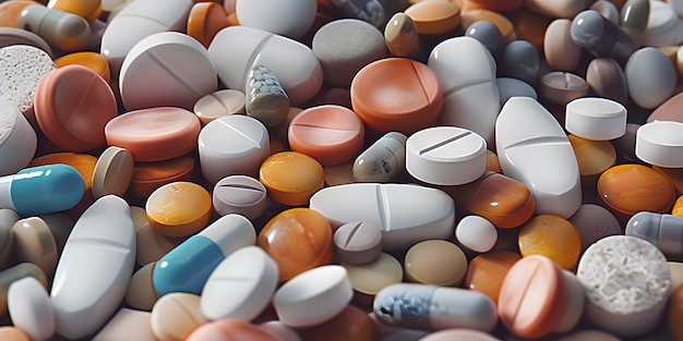 Foto variedad farmacéutica icono de medicamentos variedad de medicamentos interacciones farmacológicas