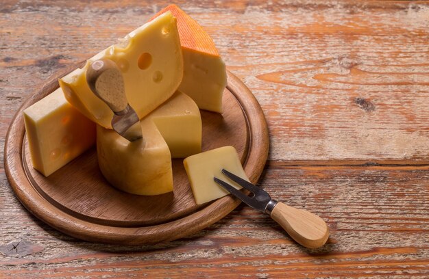 Foto variedad de queso