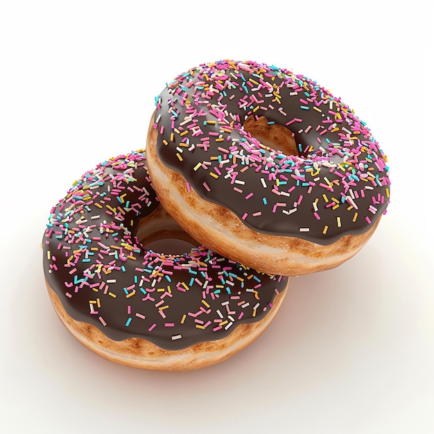 una variedad de rosquillas, incluida una con salpicaduras