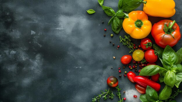 Una variedad de verduras expuestas en una mesa