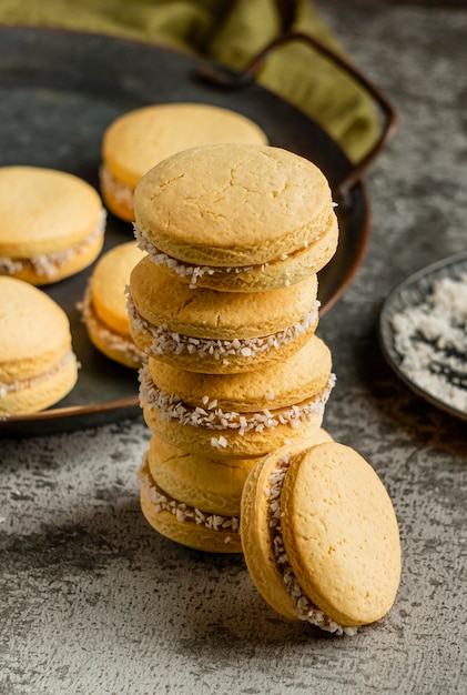 Foto variedade de biscoitos deliciosos