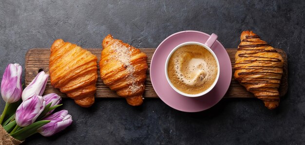 Vários croissants