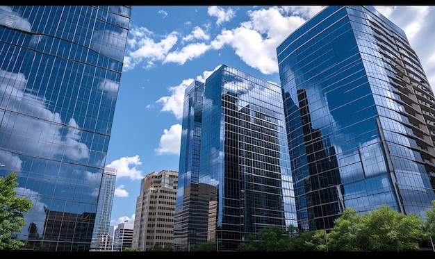 Foto vários edifícios de escritórios