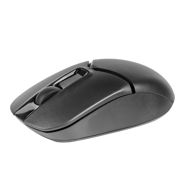 varita de computadora inalámbrica negra aislada