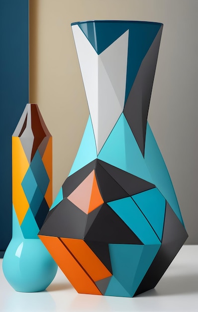 Vase Geometrische Harmonie Entdecken Sie die Harmonie geometrischer Formen und Muster
