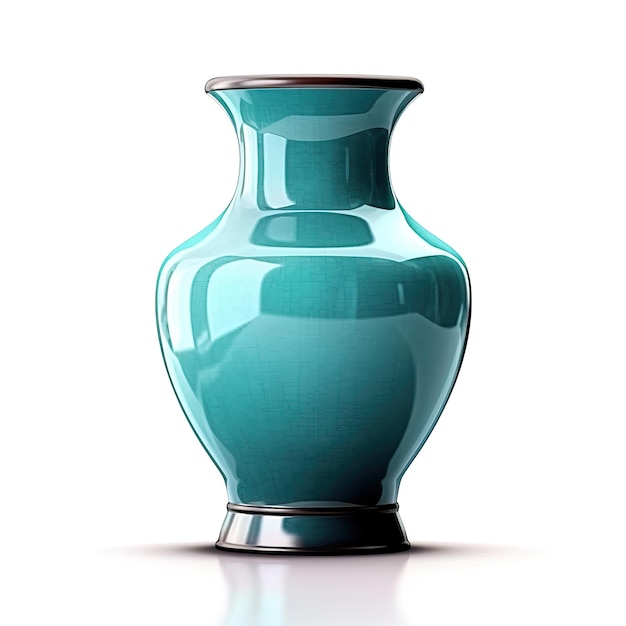 Vase Isoliert auf weißem Hintergrund Generativ Ai