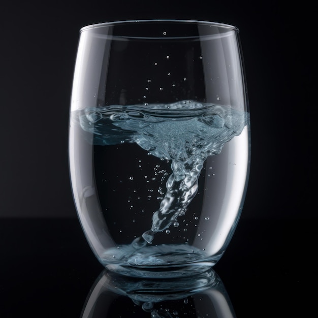 Vaso de agua limpia Ilustración AI Generativo