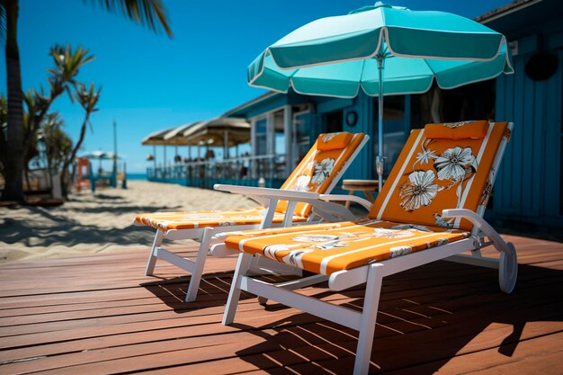 Vaso con una bebida y gafas de sol en la playa concepto de vacaciones de verano