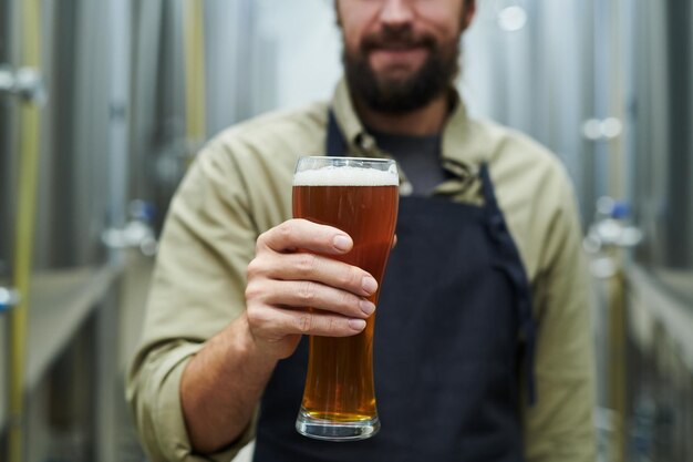 Vaso de cerveza de microcervecería