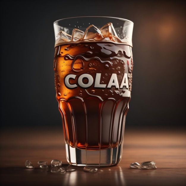 Foto vaso de cola