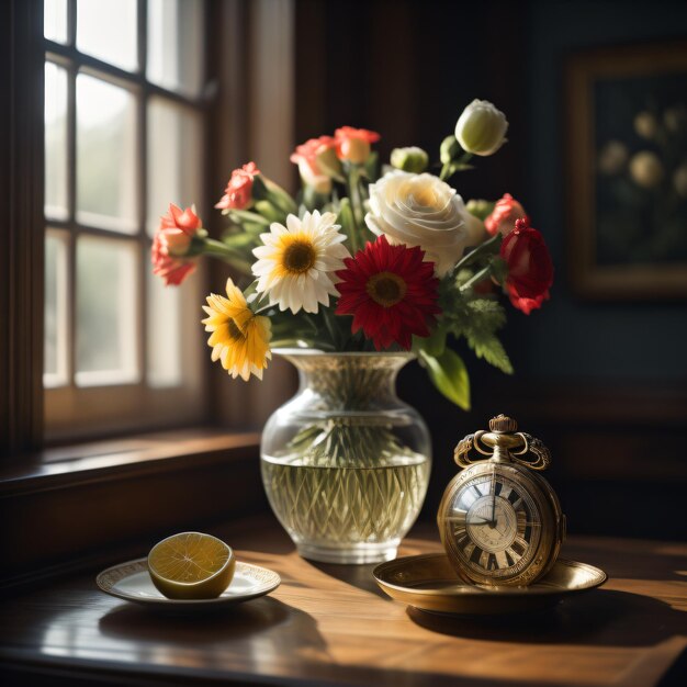 Foto vaso de flor