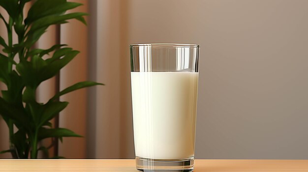 vaso de leche de alta definición hd imagen fotográfica creativa