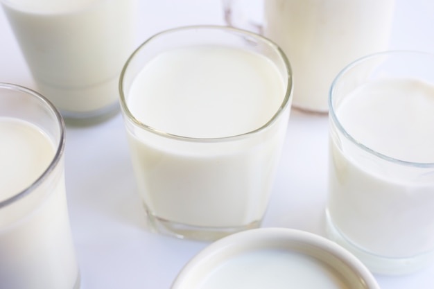 Foto vaso de leche