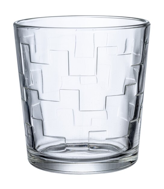 Vaso nuevo vacío aislado en blanco