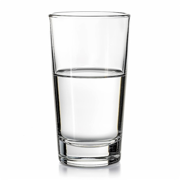 Vaso vacío para agua, jugo o leche