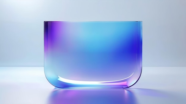 Vaso de vidrio en la mesa