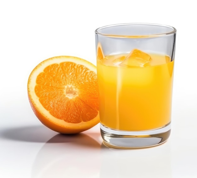 vaso de zumo de naranja