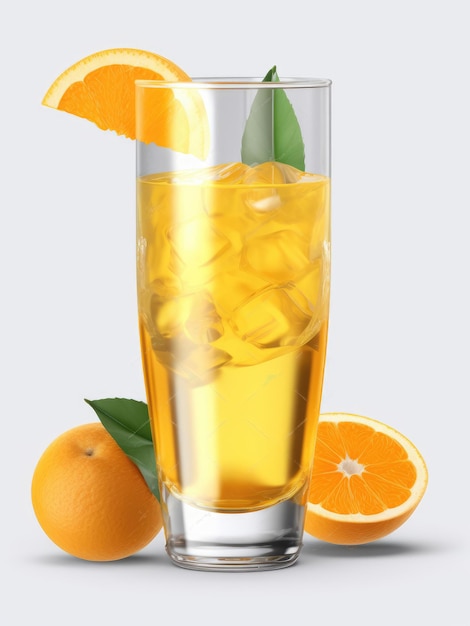 vaso de zumo de naranja