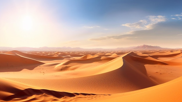 La vasta extensión del desierto del Sahara