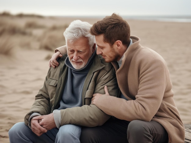 Vater und Sohn zusammen