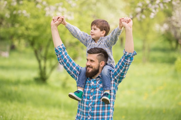 Foto vater und sohn