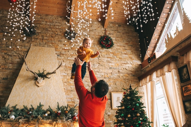 Vater Weihnachten Sohn