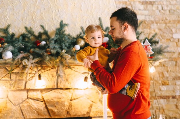 Vater Weihnachten Sohn