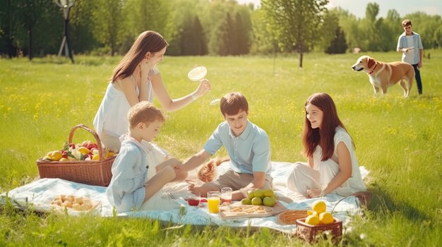 Vatertag Vater Feier Kunst Illustration Familie glücklich