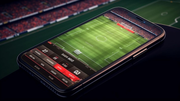 Vea un evento deportivo en vivo en su dispositivo móvil apostando en partidos de fútbol