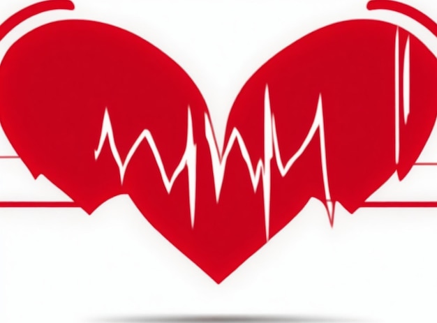 Foto vector 29 de septiembre fondo del día internacional del corazón con diseño de latidos del corazón