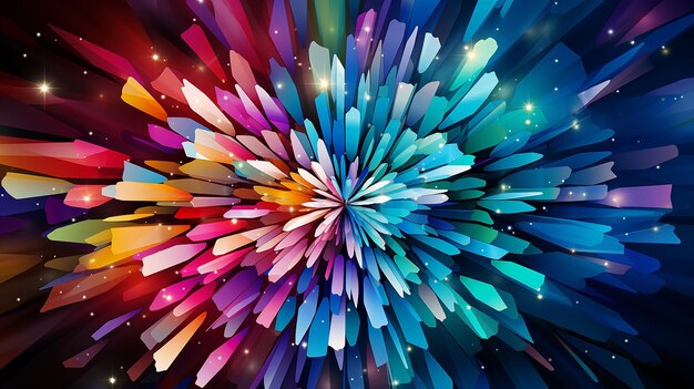 Foto vector_abstract_background_with_an_exploding_sp