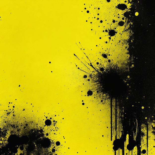 Vector abstracto amarillo y negro grunge textura sucia del fondo