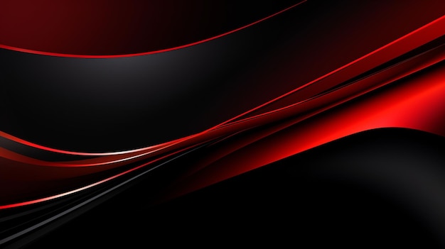 Vector abstracto línea roja y fondo negro