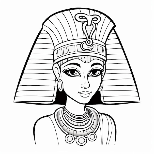 Vector antiguo egipto dios vintage logotipo línea concepto de arte color negro y blanco ilustración dibujada a mano