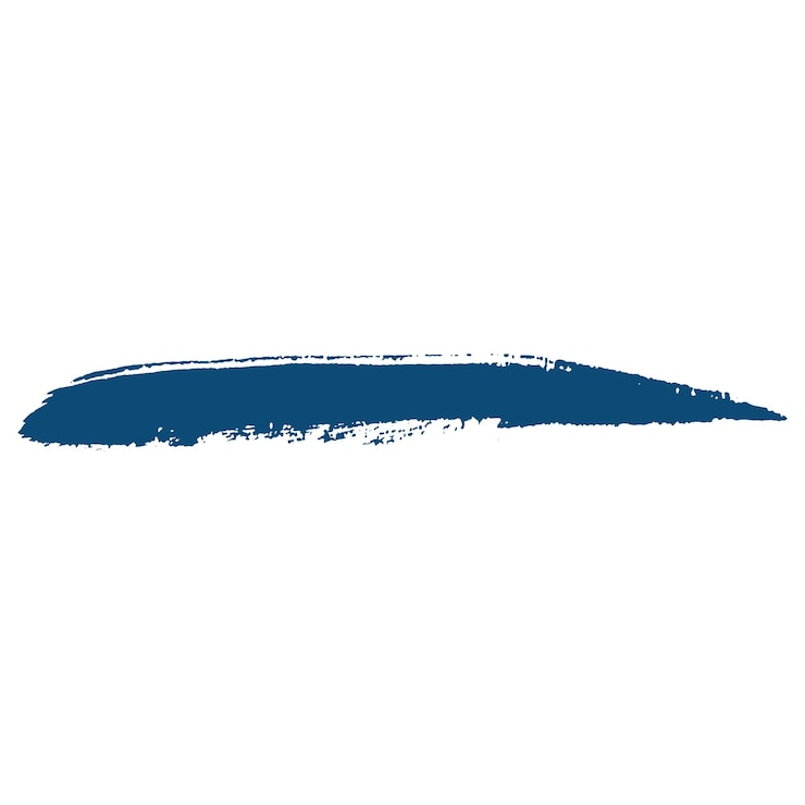 Foto vector aquarela pintada com pincel azul elemento de design desenhado à mão isolado em fundo branco