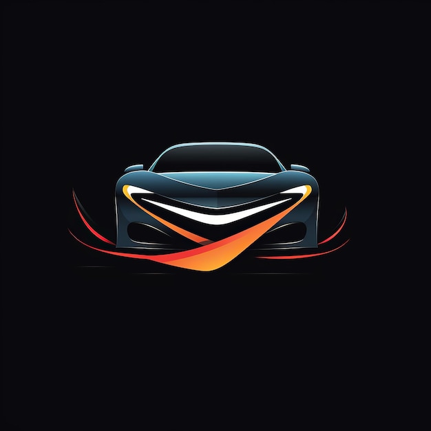 Foto vector de automóviles 2d logotipo icono mínimo