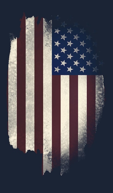 Vector bandera grunge de Estados Unidos