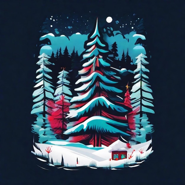 Vector de camiseta feliz Navidad