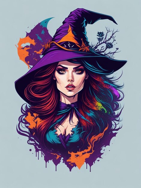 Foto vector de la chica de halloween