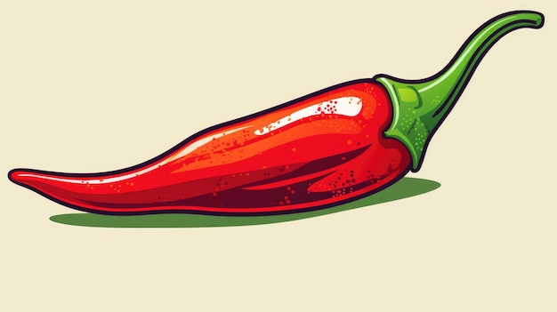 Foto vector de chile rojo