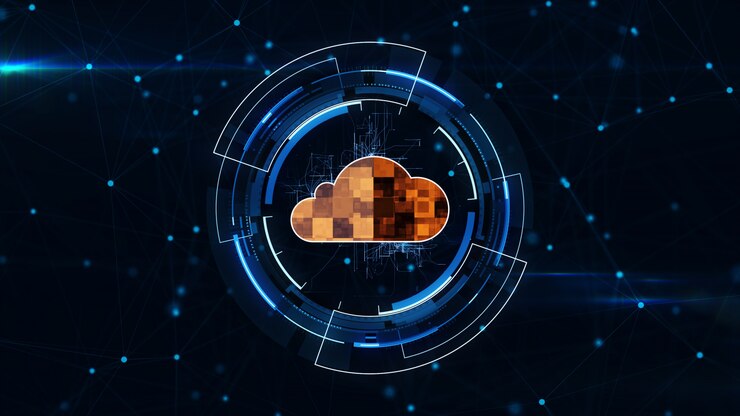 Foto vector conceptual de la nube