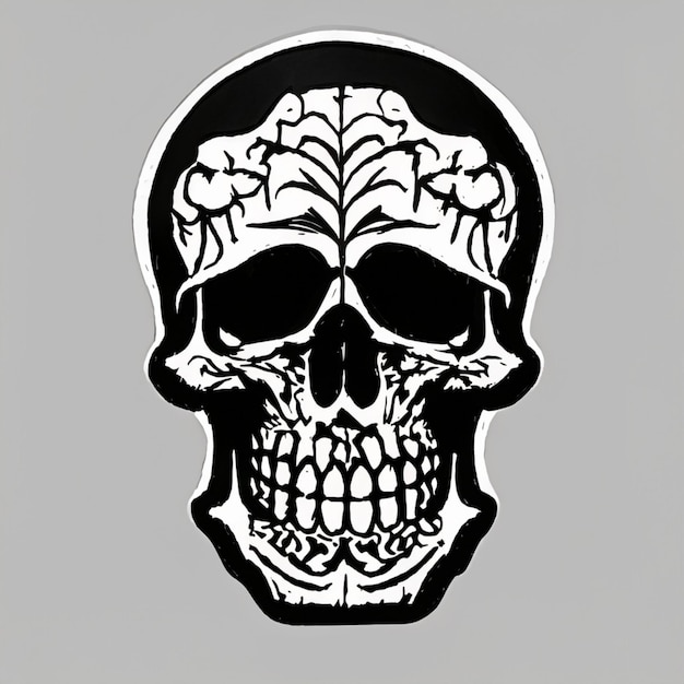 Vector cráneo vector logotipo e ilustración Día de los Muertos