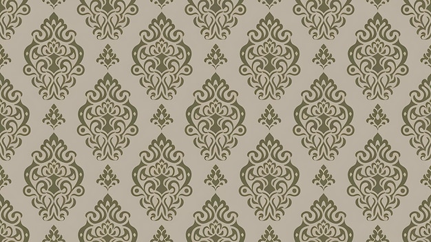 Vector damask padrão sem costura swatches padrão de fundo incluídos para ilustrador swatches de padrão de usuário incluídos no arquivo para seu uso conveniente