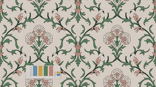 Vector damask patrón sin costuras fondo muestras de patrón incluidas para ilustrador usuario muestras de modelo incluidas en el archivo para su uso conveniente