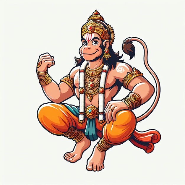 Vector de arte de Hanuman.